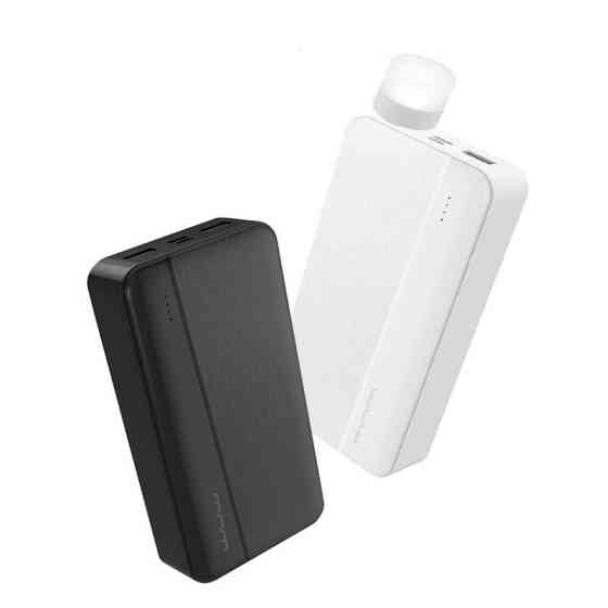 Павербанк 20000 mAh WUW Y146 со ом фонарик черный power bank повербанк Одесса
