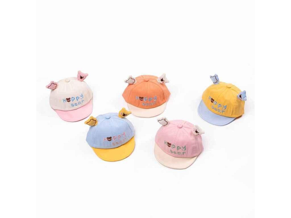 Кепка Рожевий котон Happy Bear арт.8537 р.46-48 ТМ Glory Kids Київ - фото 1