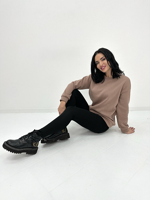 Базовий однотонний світшот "Stand" оптом | Батал Капучіно, 50-52 Київ - фото 3