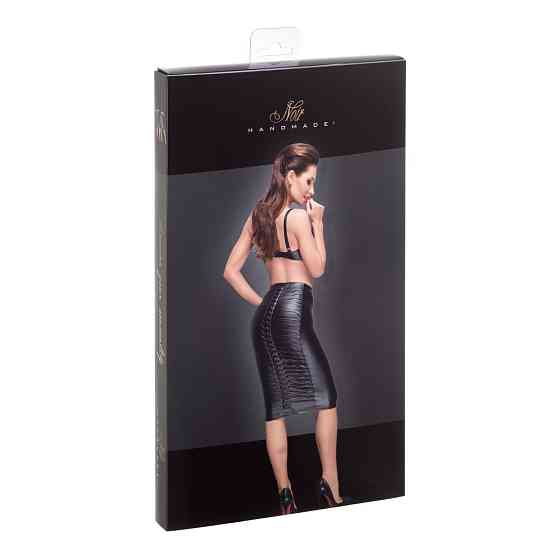 Юбка с декоративными складками F177 Noir Handmade M Sex Aura Киев