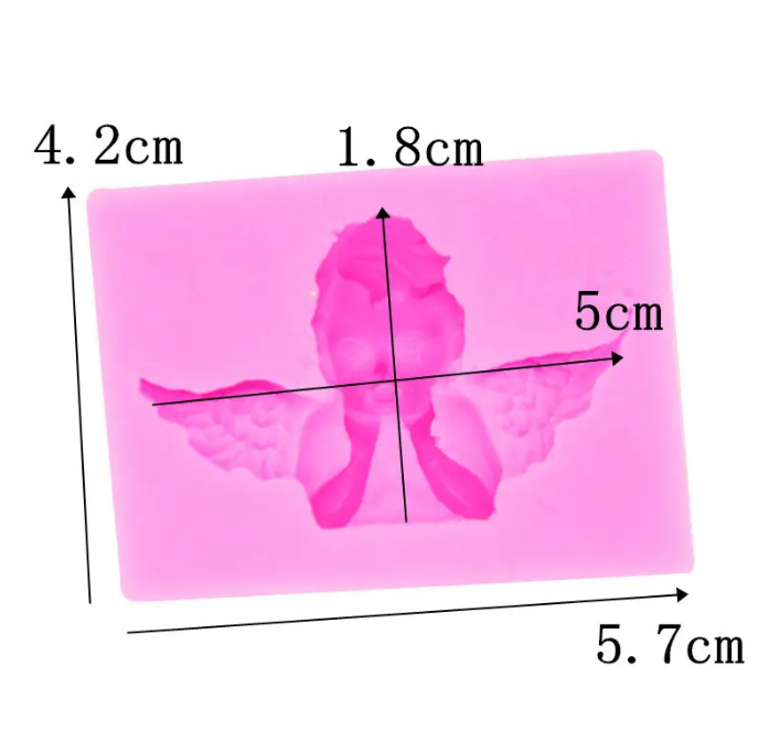 Кондитерский молд Ангел 42 на 57 мм розовый Киев - изображение 9