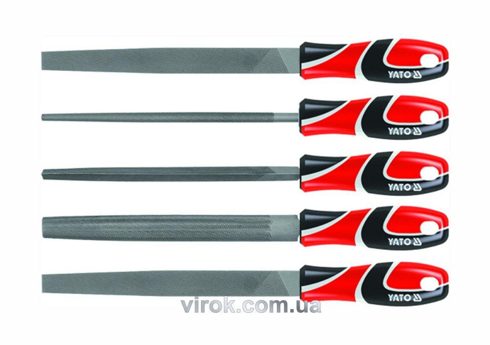 Напильники по металу YATO, набір 5 шт. [5/10] Одеса - фото 1