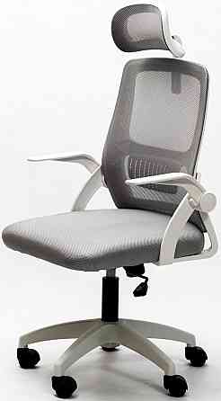 Кресло офисное Diego ErgoFlex сетка бело-серое Киев