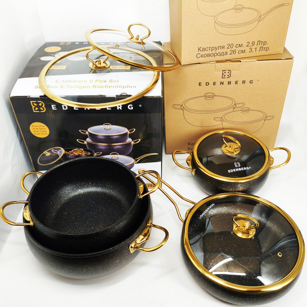 Набор каструль с антипригарным покрытием, Набор качественных каструль, Хорошие кастрюли DN-49 Львов - изображение 6
