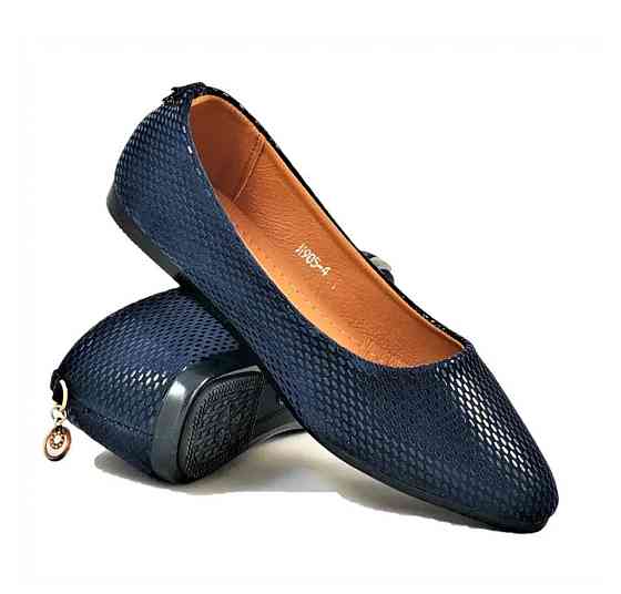 Женские Балетки Синие Мокасины Туфли (размеры: 36,37,38,39) - 05-4 Днепр