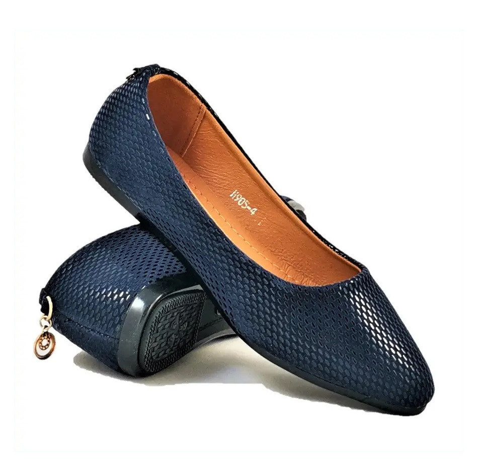 Женские Балетки Синие Мокасины Туфли (размеры: 36,37,38,39) - 05-4 Днепр - изображение 1