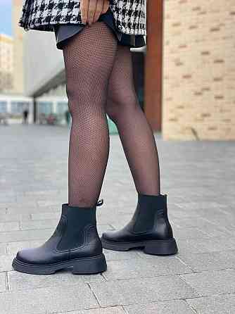 Arcoboletto Черевики жіночі Arcoboletto чорні натуральна шкіра висота 13 см (5362) Коломыя