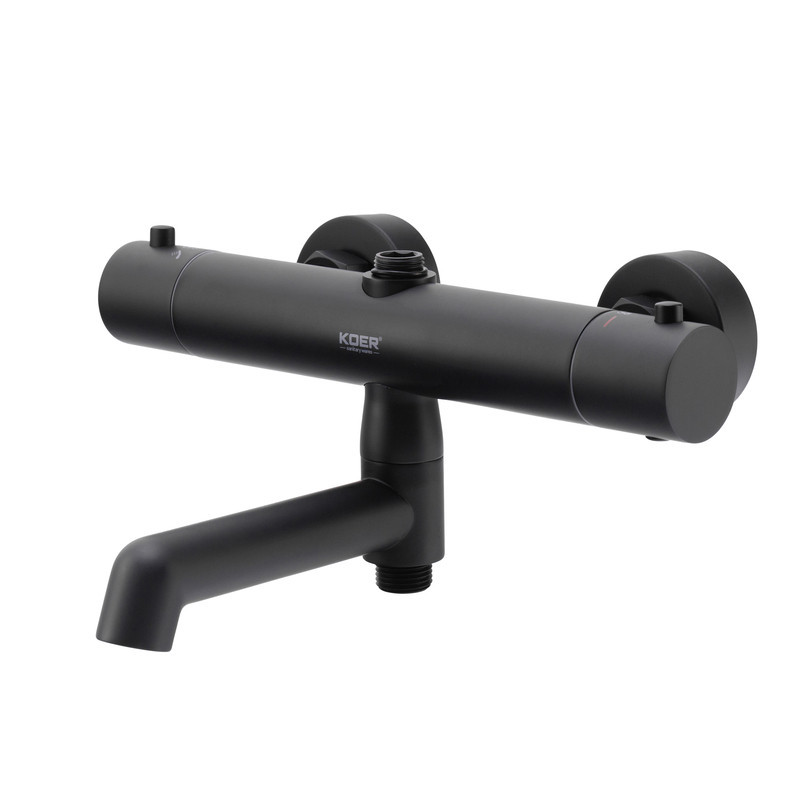 Душова колонна Koer KB-57029-05 з термостатичним змішувачем, 3 функції, чорний колір (KR5491) Харків - фото 4