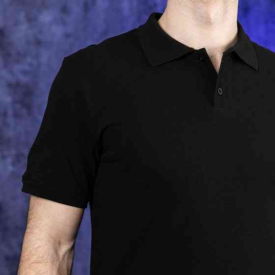 Чоловіче чорне поло Pobedov Loft Batal Київ