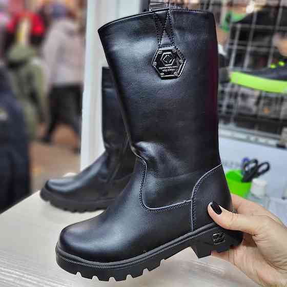 Детские зимние сапоги черные для девочек  34,37 Николаев