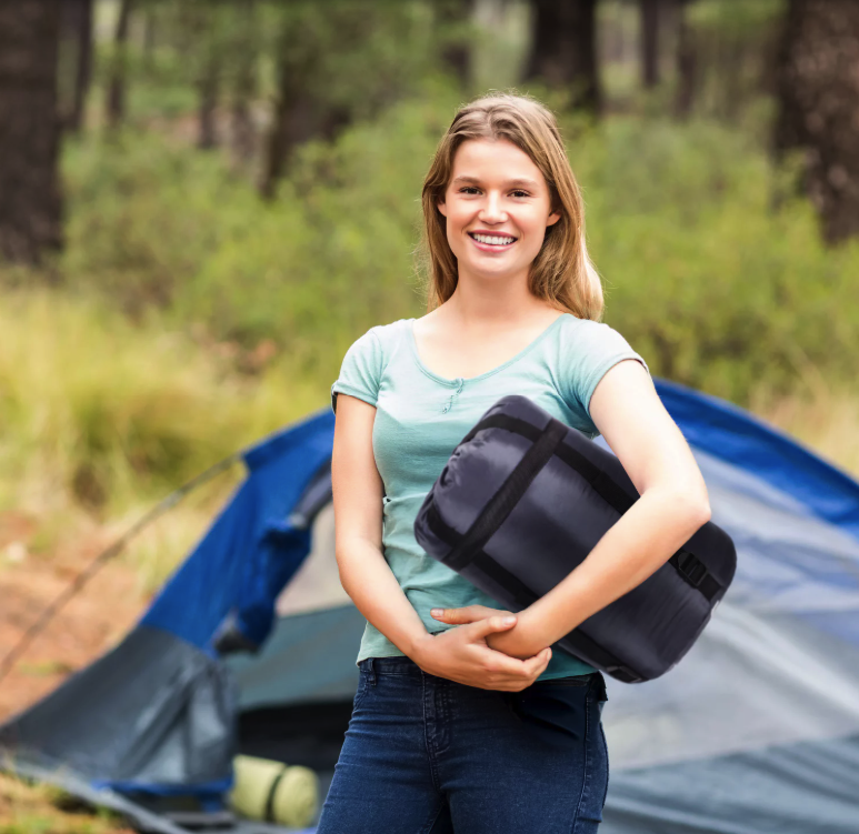 Спальний мішок кокон Outtec Mummy демісезон синій Київ - фото 10