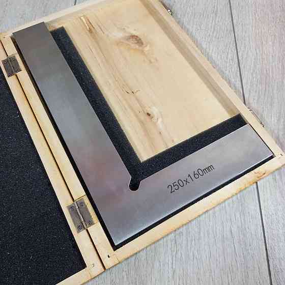 Угольник слесарный УП 250×160 мм ГОСТ для точной разметки и контроля углов 90° из стали Харьков