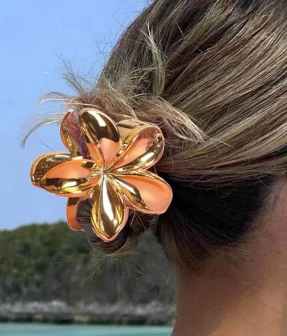 Заколка-крабік квітка Сміла - фото 1