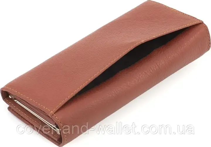 Класичний шкіряний жіночий гаманець на магнітній фіксації Marco Coverna Київ - фото 6