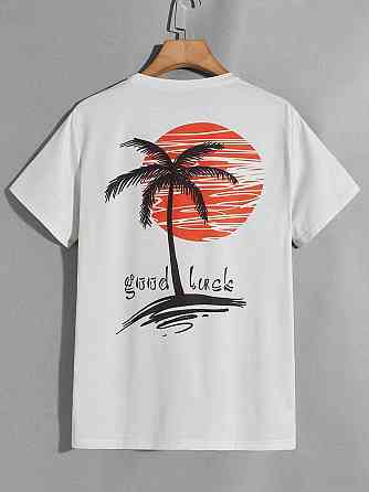 Футболка мужская с принтом  46 Белая 2664091024 Днепр