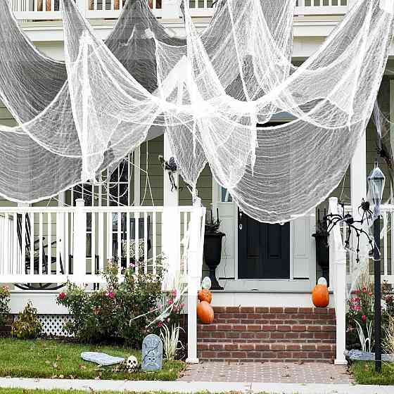 Ткань на Хэллоуин 1 штука 180 на 80 см белый Киев