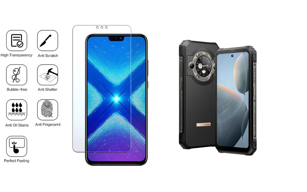 Защитное стекло NeoGlass для Blackview BL9000, BL9000 Pro – ультрапрозрачное и устойчивое Киев - изображение 4