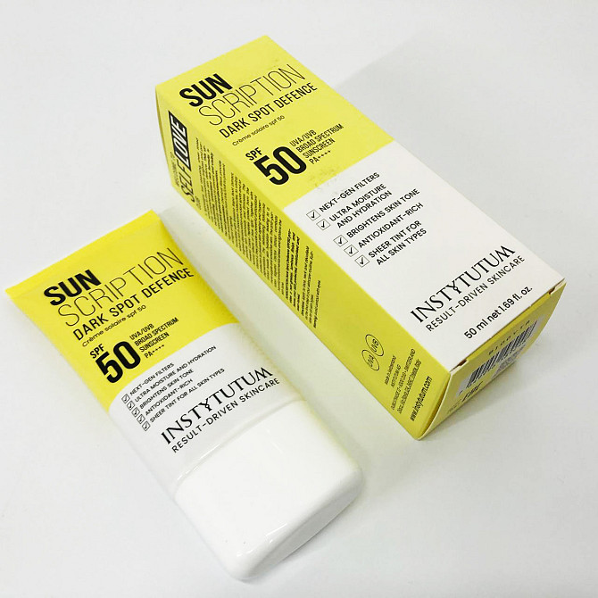 Солнцезащитный крем с осветительным эффектом Instytutum Sunscription Dark Spot Defence SPF 50, 50 мл GZ-44 Львов - изображение 7