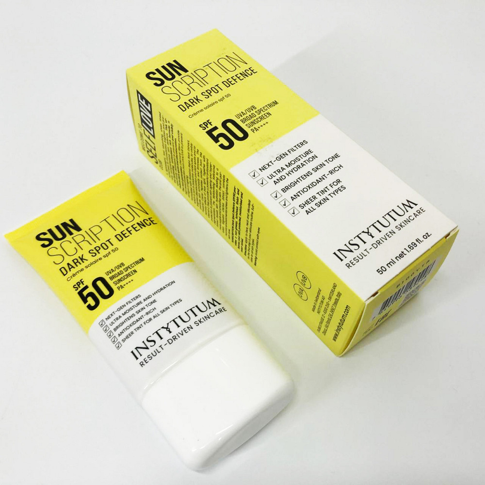 Солнцезащитный крем с осветительным эффектом Instytutum Sunscription Dark Spot Defence SPF 50, 50 мл TN-11 Львов - изображение 7