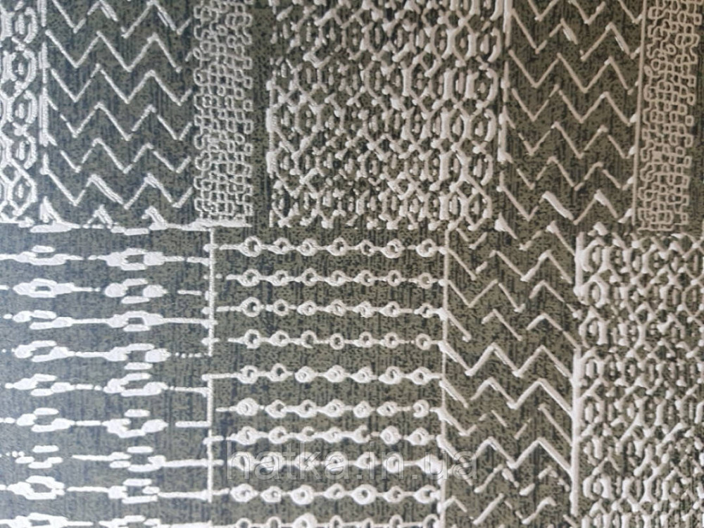 Обои флизелиновые Khroma ROOTS RTS901 абстрактный рисунок серебром на черном фоне под ковер Киев - изображение 2