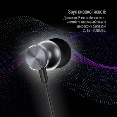Навушники ColorWay 3.5 mm Wired Earphone UrbanBeat Black (CW-WD03BK) Вінниця - фото 6