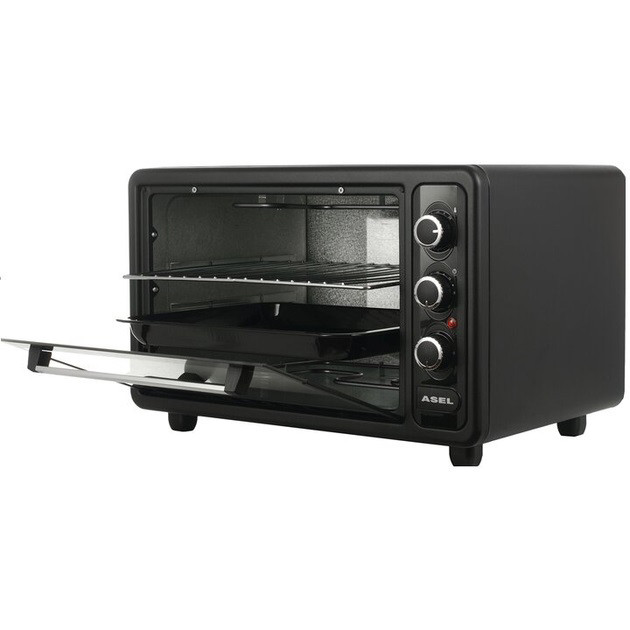 Духовка переносная электрическая ASEL AF-40-24 1300 Вт 40 Л, Мультипечь с функцией гриля BV-94 Львов - изображение 2