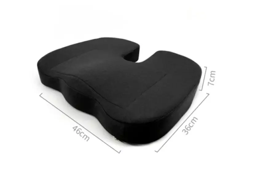 Подушка ергономічна PS 01 з підігрівом для офісу та вдома з ефектом пам'яті Чорний Київ - фото 4