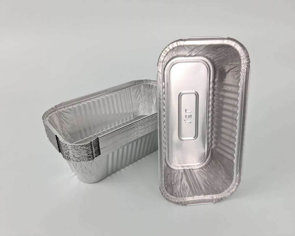 Контейнер из пищевой алюминиевой фольги прямоугольный 1500мл R51L 100шт в упаковки (1 пачка) Харьков - изображение 4