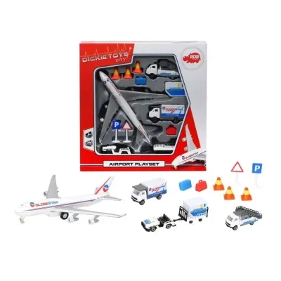Игровой набор Dickie Toys Аэропорт, 3 машинки, 1 самолет, 13 аксессуаров (3743001) Винница - изображение 5