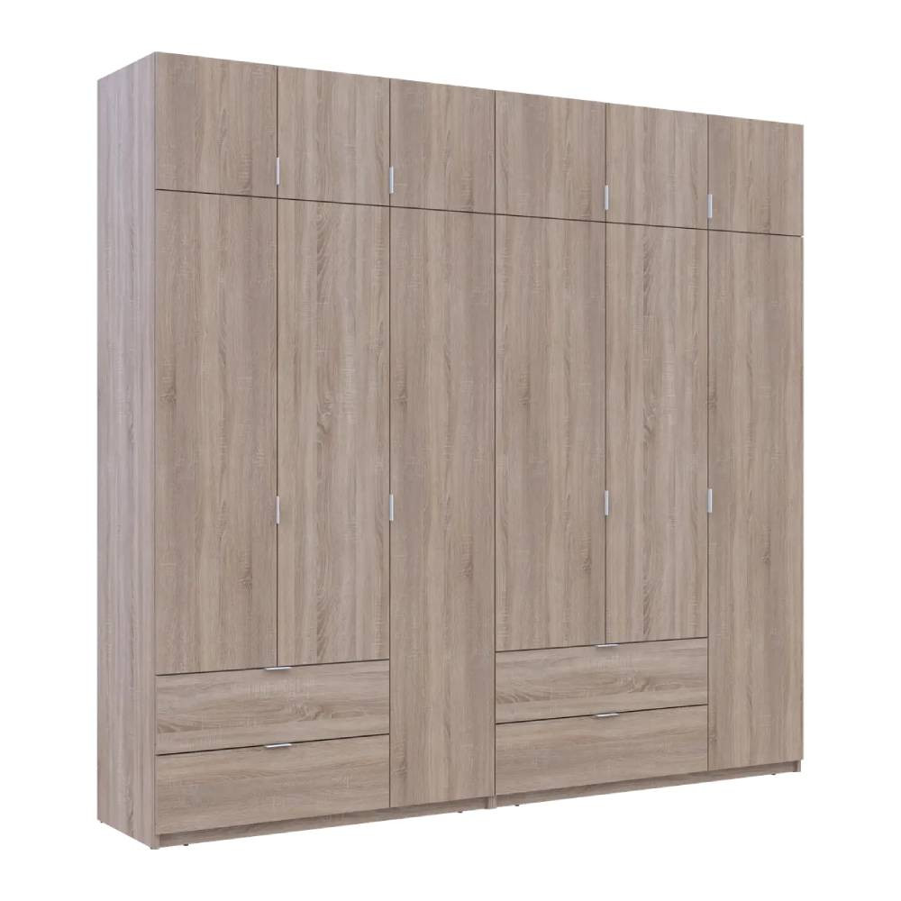 Шафа для одягу Doros Лукас Дуб сонома 3+3 ДСП 255х50х240 DRS-011704 (42005111) Львів - фото 6