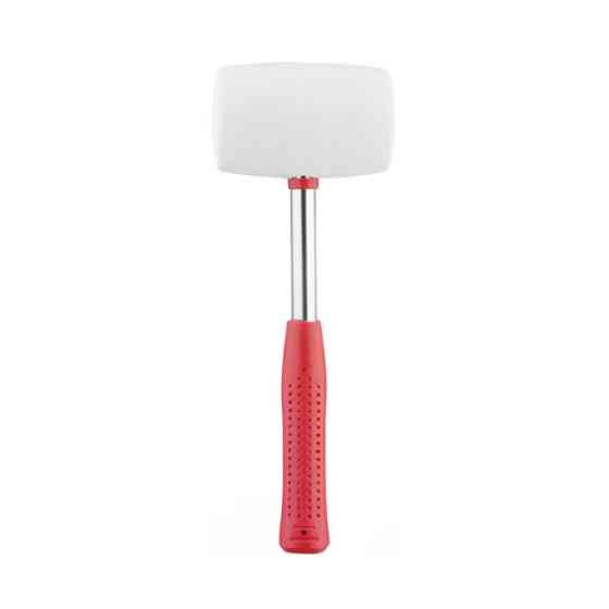 Киянка гумова, 780 г, 65 мм, бiла гума, металева ручка INTERTOOL HT-0235 Киев