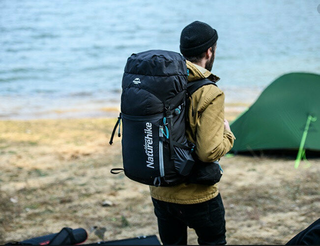 Рюкзак туристичний Naturehike NH18Y045-Q, 45 л, чорний Київ - фото 2