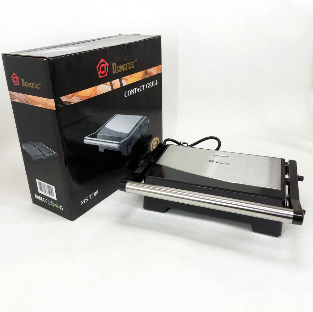 Мощная электрическая бутербродница Domotec MS-7708 1000 W, Сэндвичница бутербродница для дома GZ-86 Львов - изображение 16