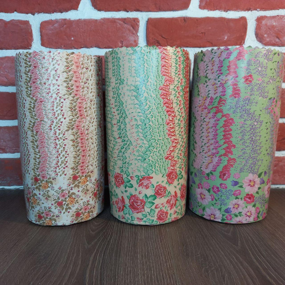 Форма для пасок 500 г d130 h85 «Квіти» — паперові форми для випікання, 50 шт Харків - фото 9