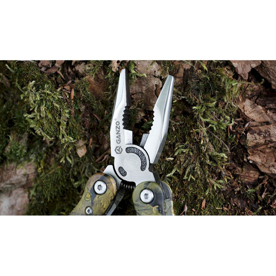 Мультитул Ganzo G107, (16.5 см) 22 функції, камуфляжний + біти та чохол Київ - фото 13