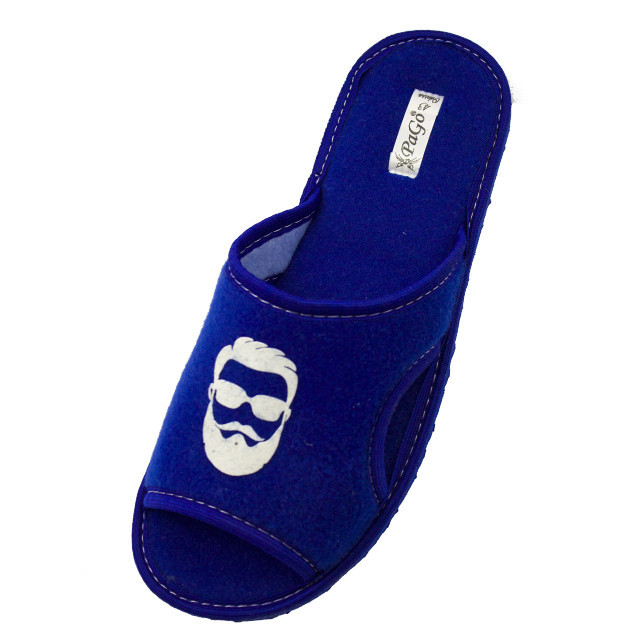 Тапочки мужские открытые войлочные комнатные 