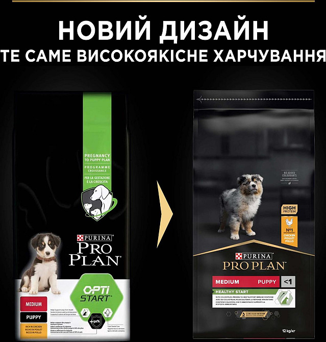 Сухий корм Purina Pro Plan Dog Medium Puppy з куркою 12 кг Вінниця - фото 3
