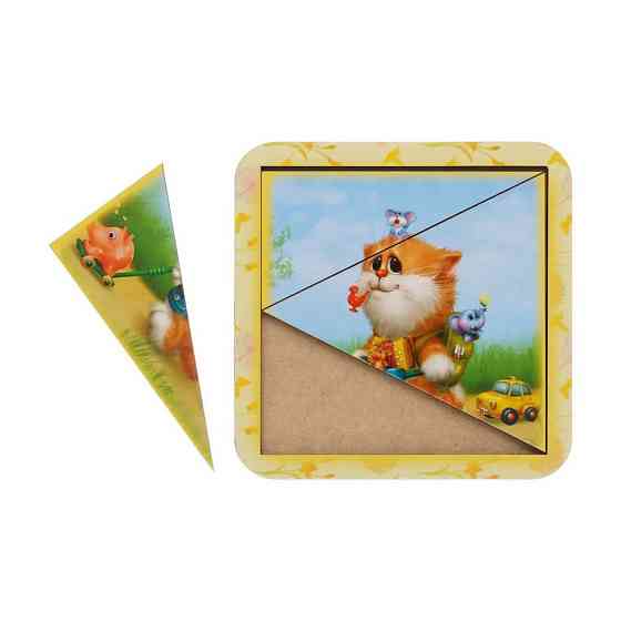 Деревянный пазл-вкладыш 