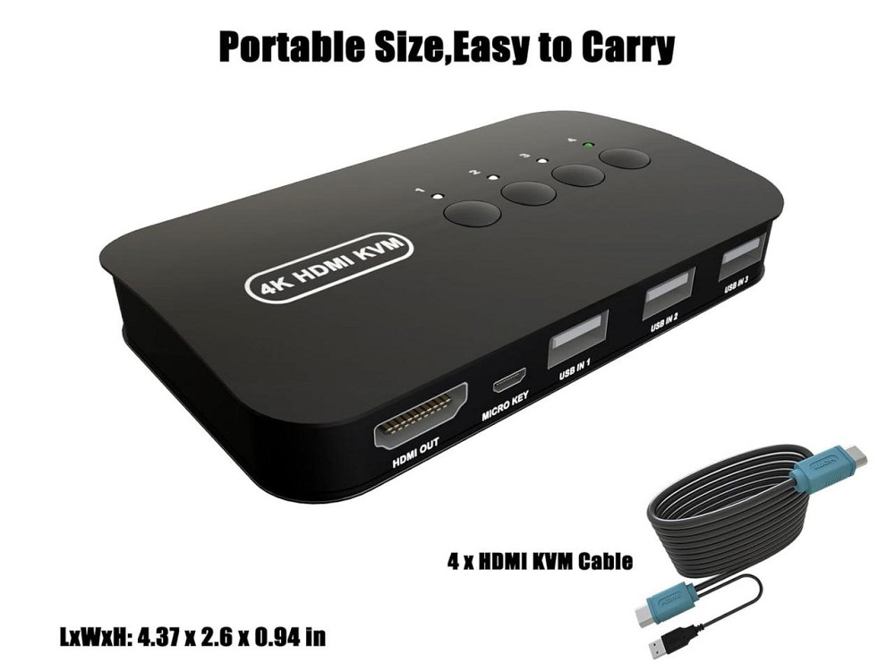 Переключатель KVM 4 порта HDMI для нескольких ПК Киев - изображение 10