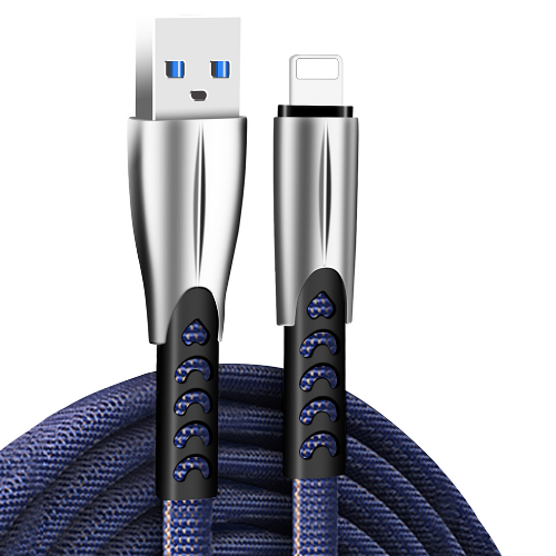 Кабель USB Lightning ColorWay CW-CBUL010-BL 2,4A 1м синій Житомир - фото 4