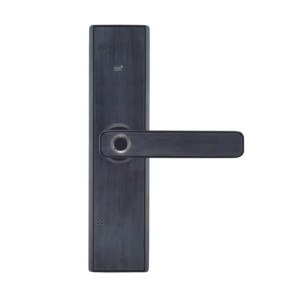 Замок біометричний автономний Trinix TRL-5108BTF Black Right з Bluetooth, зчитувачем відбитків пальців і карт Mifare (65-00029) Київ - фото 1