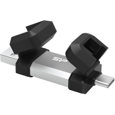 USB флеш накопитель Silicon Power USB 64G SILICON POWER usb3.2+TypeC Mobile C51 (SP064GBUC3C51V1S) Винница - изображение 2