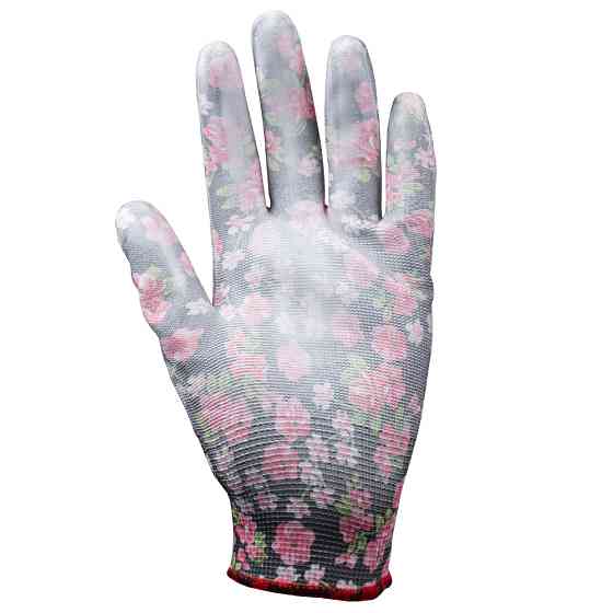 Рукавиці трикотажні з частковим ПУ-покриттям р7 (чорні, манжет) SIGMA (9446481) Київ