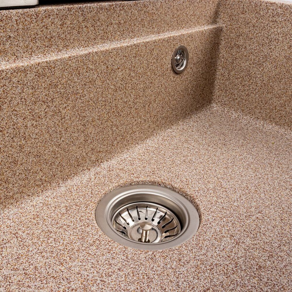 VALESO Мийка гранітна VALESO 6846 IRENA (карамель) матова, повна комплектація (Водоспад) Коломыя - изображение 15