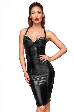 Платье на бретельках облегающее Noir Handmade F180 черное, L Sex Aura Киев