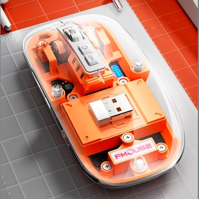 Бездротова миша FMouse M133 2.4 ГГц RGB (акумуляторна) Вінниця - фото 10