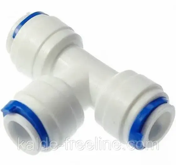 Тройник для обратного осмоса 1/4"QC-1/4"QC-1/4"QC; QC-702. Харків