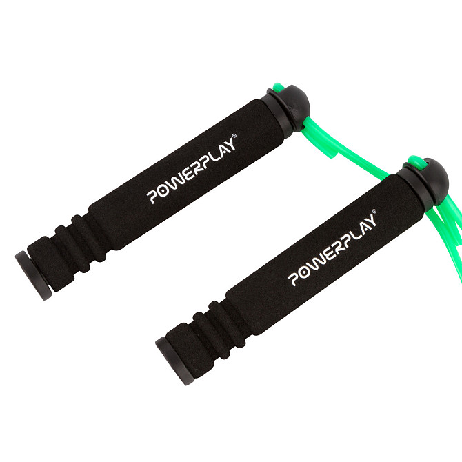 Скакалка PowerPlay 4205 Classic Plus Jump Rope Зелена (2,7m.) Каменское - изображение 3