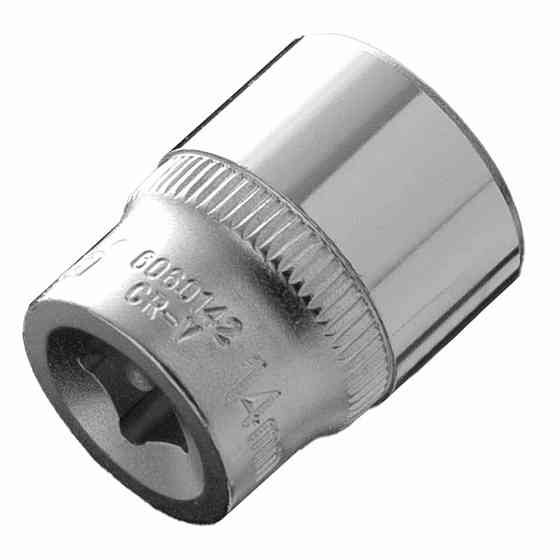 Насадка шестигранна коротка 1/4" 14 мм CrV ULTRA (6060142) Київ