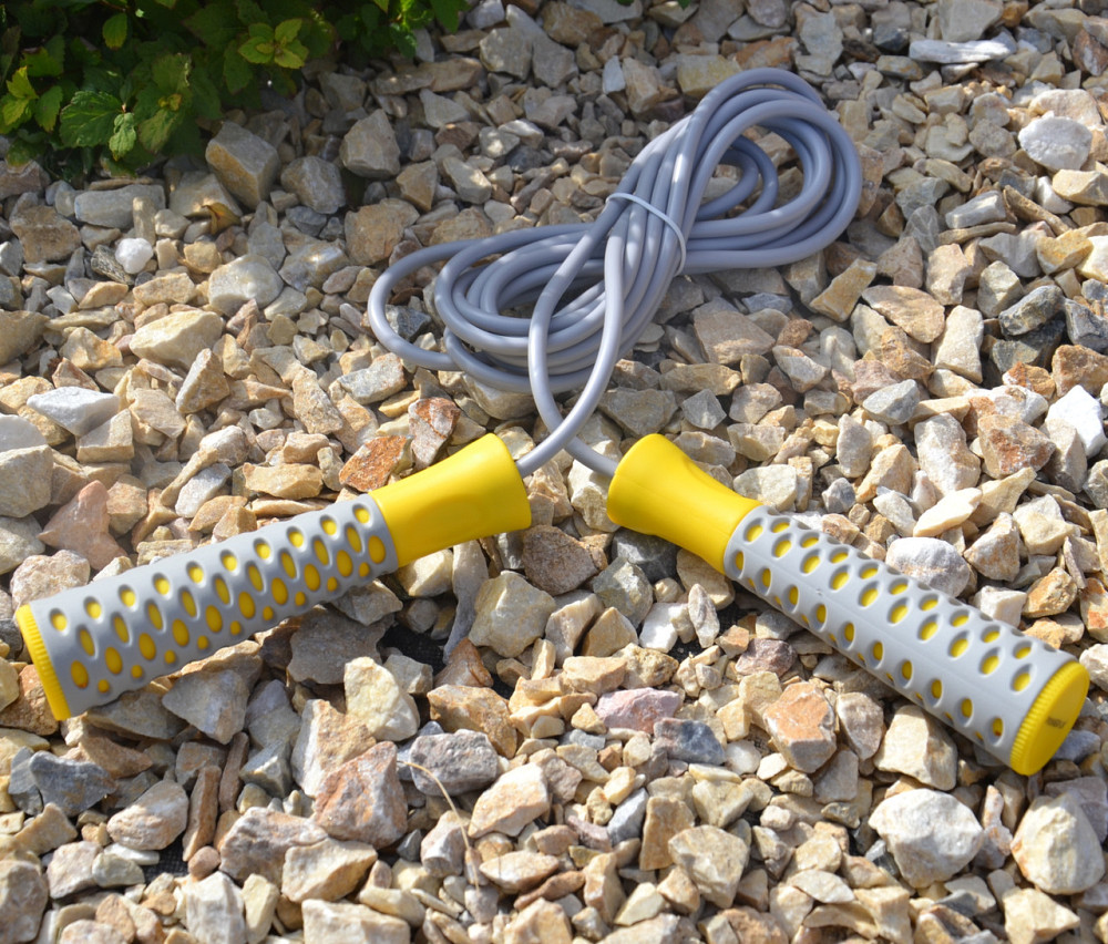 Скакалка PowerPlay 4206 Jump Rope PRO+ Сіро-жовта (2,75m.) Луцк - изображение 5